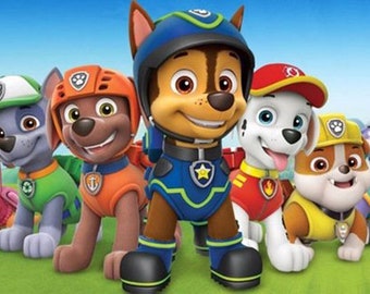 paw patrol painting etsy