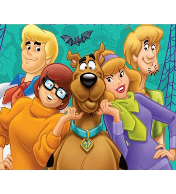Scooby Doo 5d Diamond Painting Kit Full Square Rhinestone Etsy