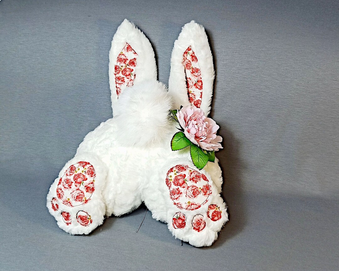 Bunny Butt Set, Easter Decoration, Wreath Attachment, Spring Rabbit - Etsy