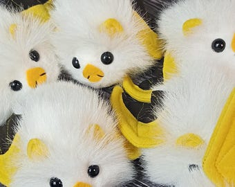 ホンジュラスコウモリのぬいぐるみ、白いコウモリ、毛皮のおもちゃ
