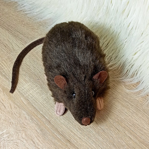 Stuffed rat, Realistic rat plush,