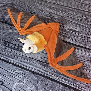 Butterfly Bat Plush: Minky Fabric, Posable Legs