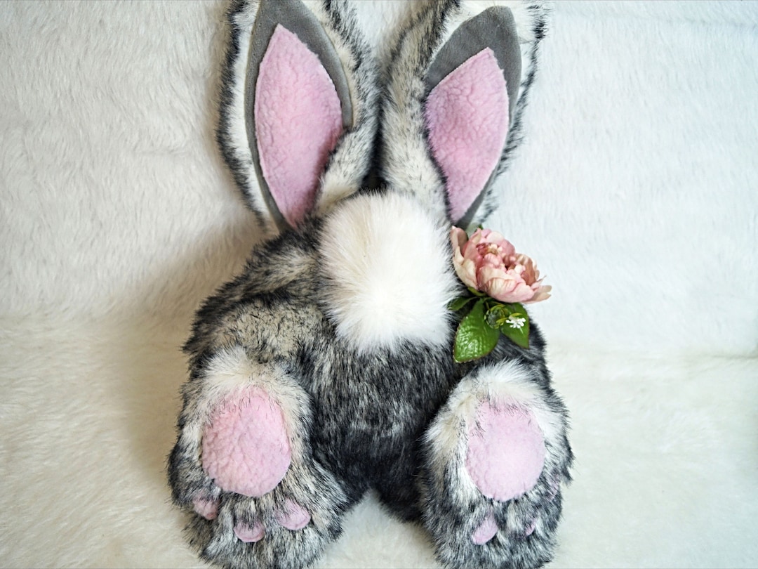 Easter Bunny Butt and Ears for Wreath, Wreath Attachment, Bunny Butt ...