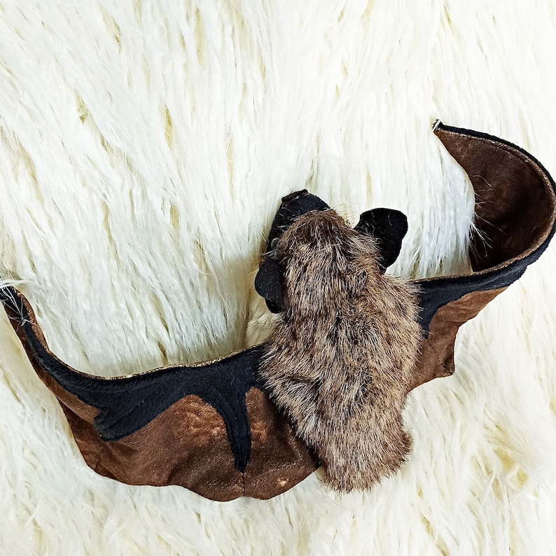 Bat Plush Bat Stuffed Animal Realistic Bat Bicolor Kozhan Etsy