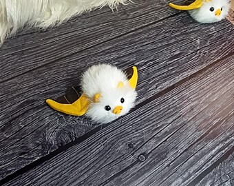 ホンジュラスコウモリのぬいぐるみ、白いコウモリ、毛皮のおもちゃ