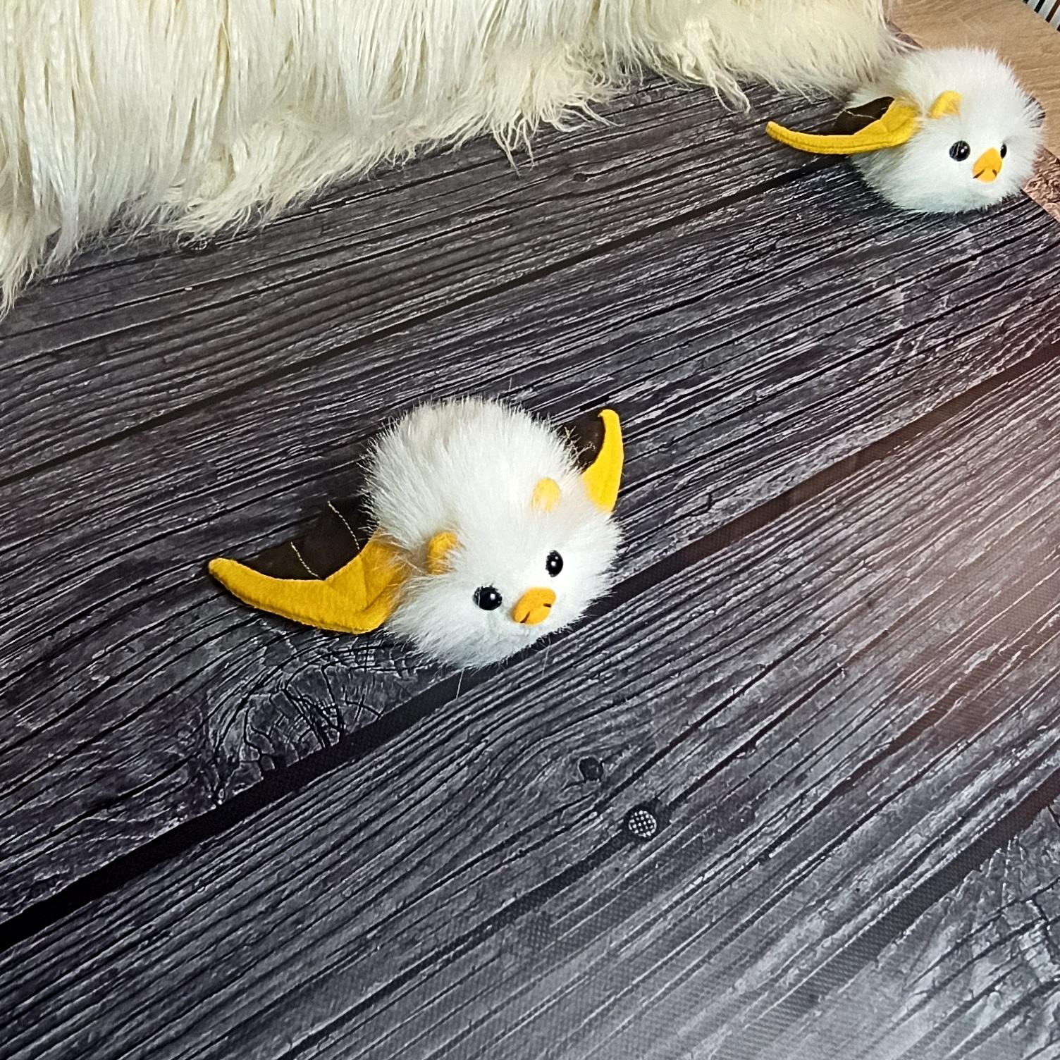 ホンジュラスコウモリのぬいぐるみ、白いコウモリ、毛皮のおもちゃ