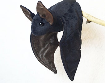 Bat plush, Cute plush, Stuffed animal, Black bat