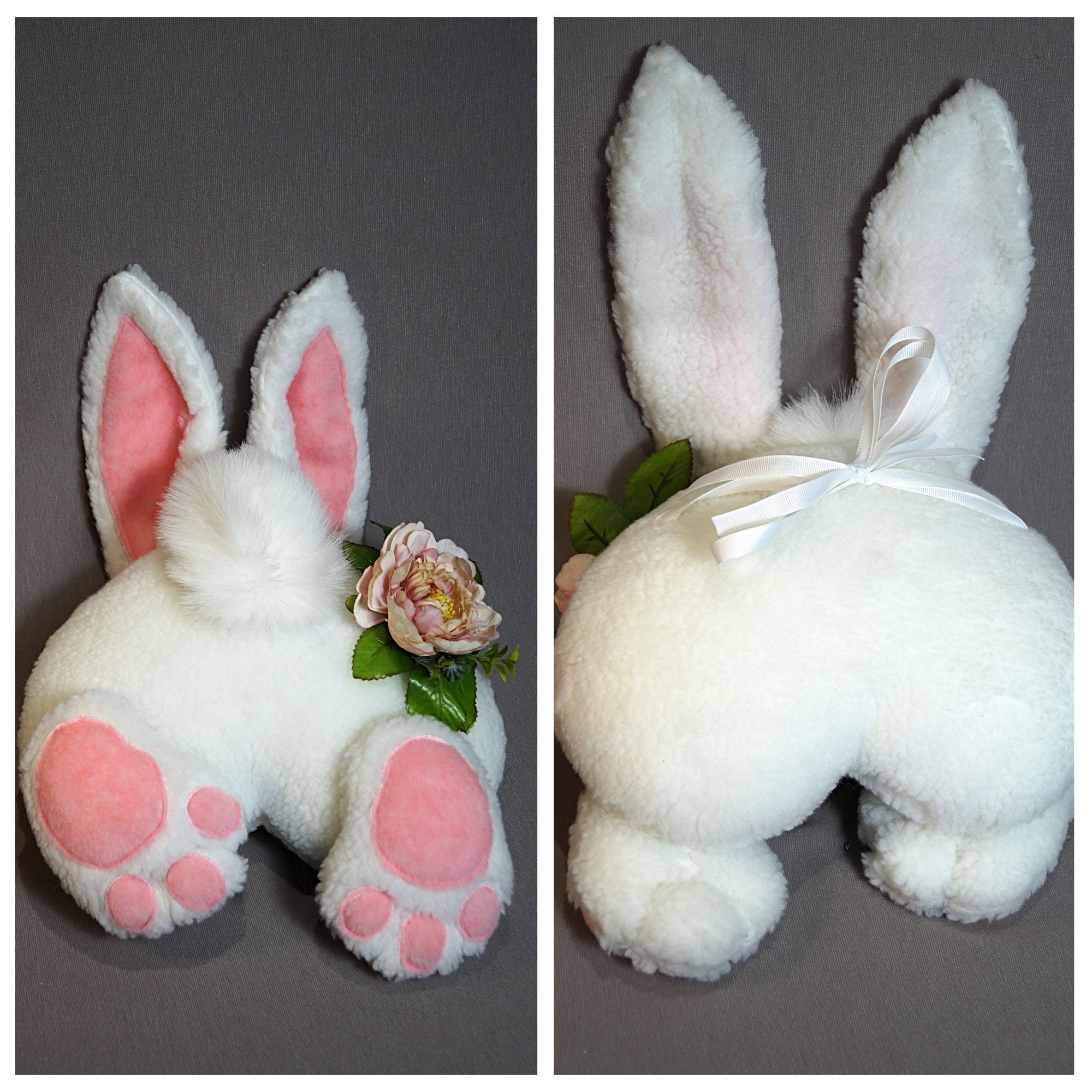 Easter Decoration Bunny Butt and Ears Wreath Attachment - Etsy