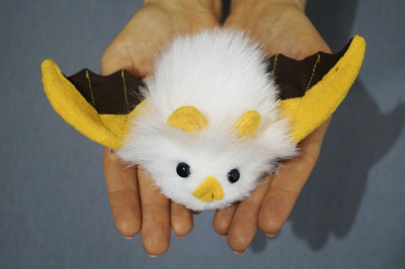Bat plush Honduran white bat Stuffed bat Cute plush Fur Etsy