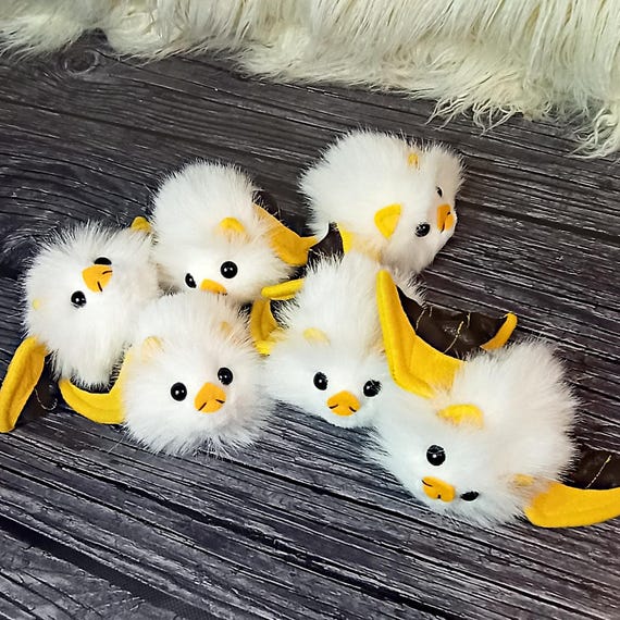 ホンジュラスコウモリのぬいぐるみ、白いコウモリ、毛皮のおもちゃ