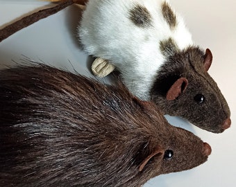 Stuffed rat, Realistic rat plush