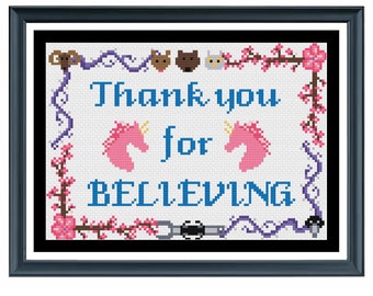 Adventure Zone McElroy Garyl Quote cross stitch pattern - PDF instant download