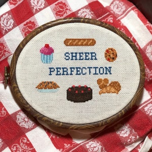Great British Bake Off, Baking Show, sheer perfection Mary Berry cross stitch pattern - PDF instant download