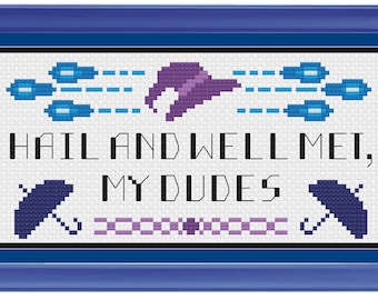 Adventure Zone McElroy Taako quote cross stitch pattern - PDF instant download