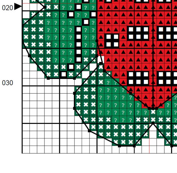 Ladybug on clover lady beetle PDF instant download lucky modern cross stitch