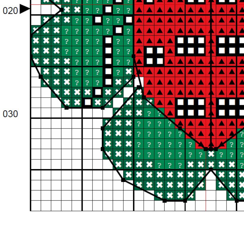 Ladybug on clover lady beetle PDF instant download lucky modern cross stitch