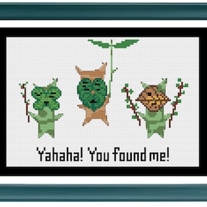 Legend of Zelda Breath of the Wild Korok Cross Stitch Pattern - PDF Instant Download