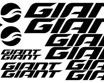 Custom Made Giant Style Bike Frame Decals Stickers. Made from high quality vinyl. Lots of colors. USA seller!