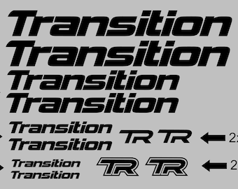 Custom Transition Bikes Frame Decals Stickers. Made from high quality vinyl. Lots of colors. USA seller!