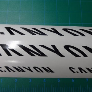 canyon bike frame decals