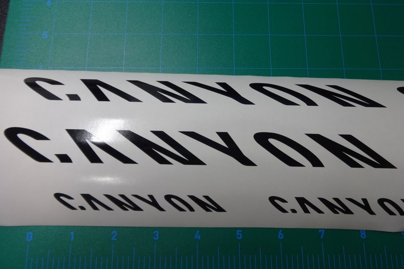 canyon bike frame decals