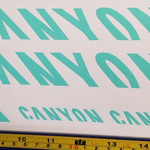 canyon bike frame decals