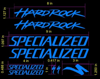 Old School Special Hard Rock Style Bike Frame Decals Stickers. Made from high-quality vinyl. Lots of colors. USA seller. Customizable.