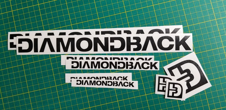 Custom Made Diamondback Style Bike Frame Decals Stickers. Made From ...