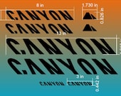 CANYON ロゴステッカー 6枚セット CANYON ロゴステッカー 6枚セット Bike decals and stickers
