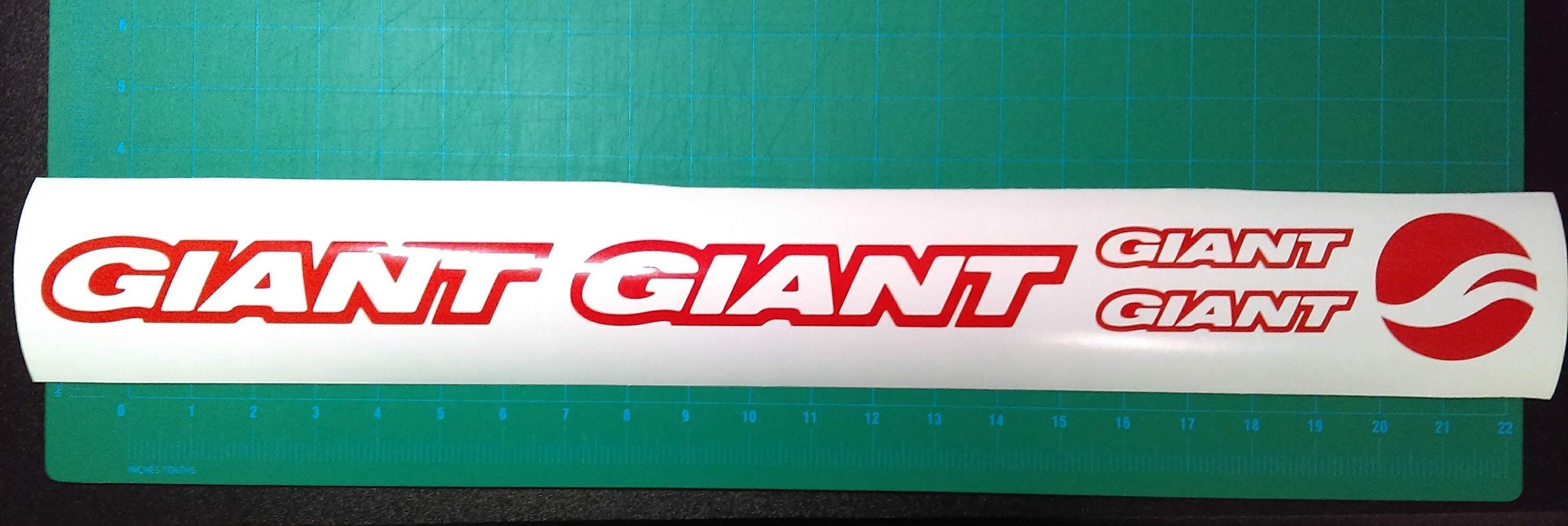 giant bike frame decals
