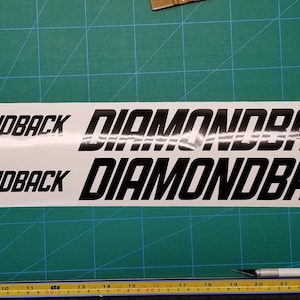 diamondback bike frame decals