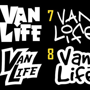 Van Life Decal Sticker. Made from high quality vinyl. Lots of colors and styles. TN, USA seller.
