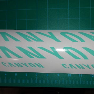 canyon bike frame decals