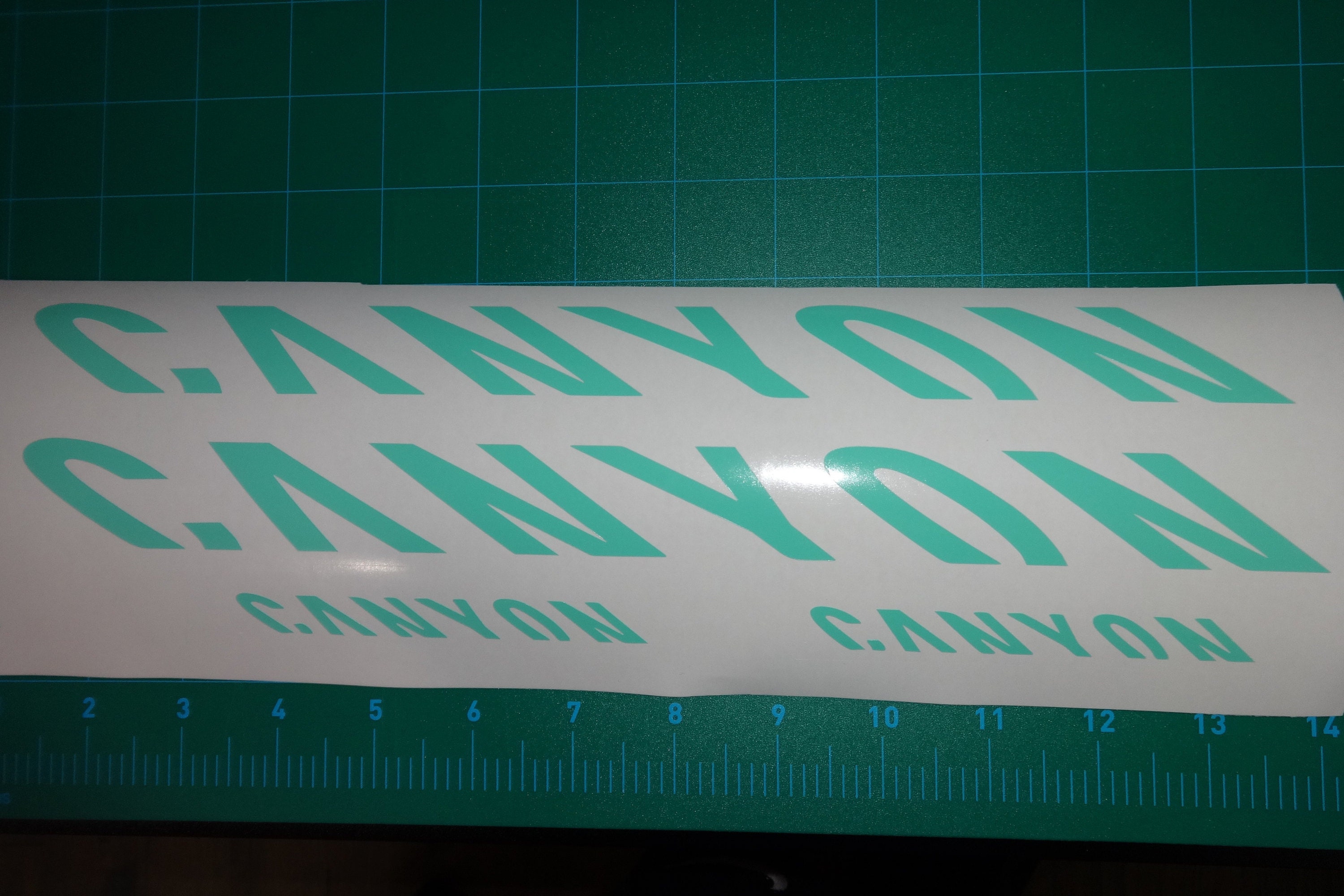 canyon bike frame decals