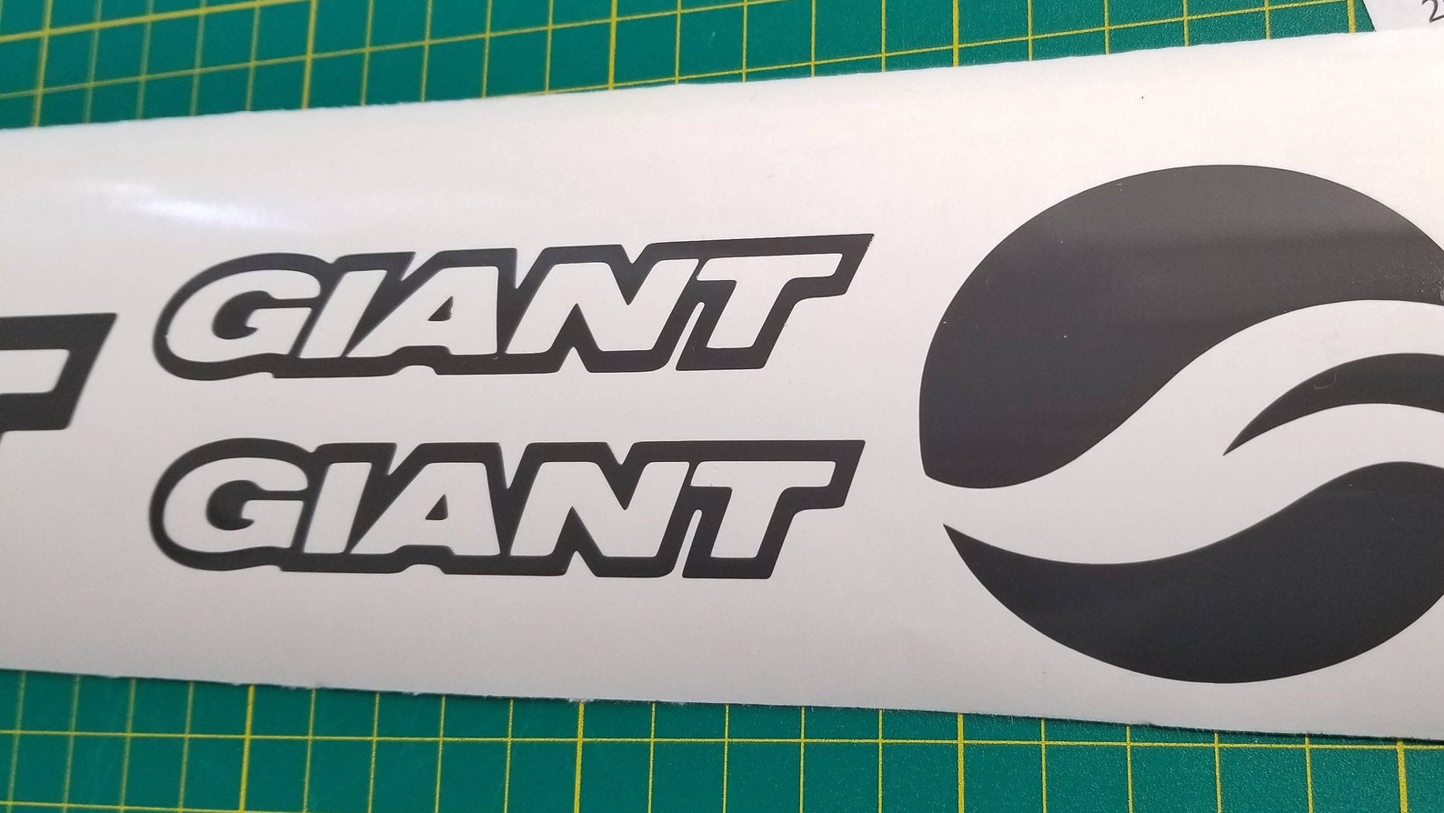 giant bike frame decals