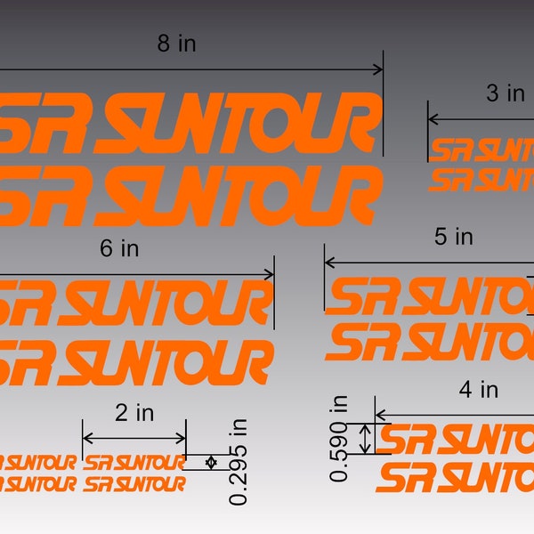 Sr Suntour Decals - Etsy