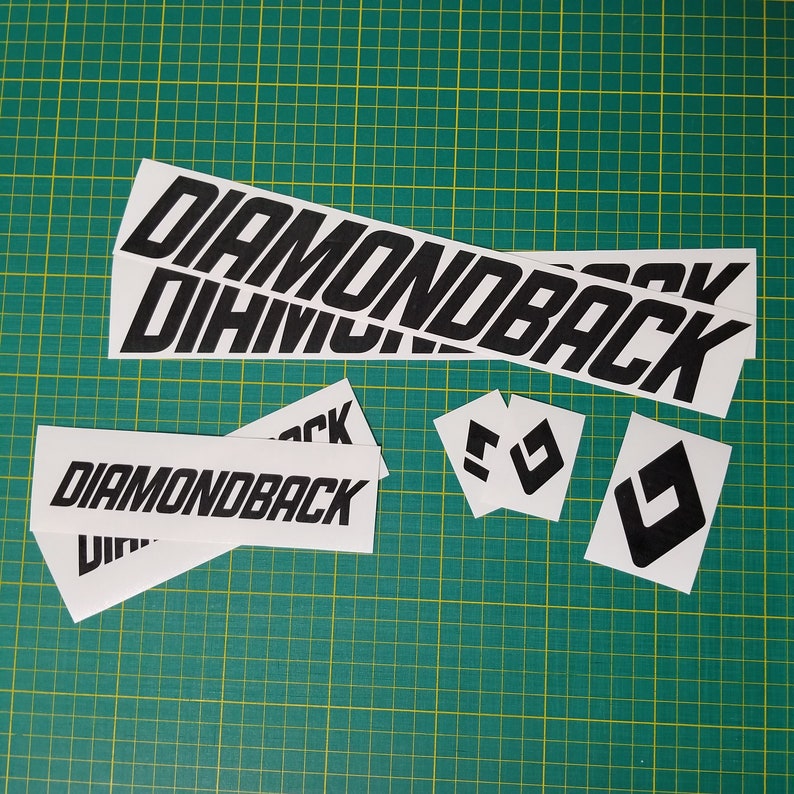 diamondback bike frame decals