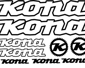 For Kona Vinyl Stickers Sheet Bike Frame Cycle Cycling Bicycle Graphic Set Mtb Road BLACK For Kona Vinyl Stickers Sheet Bike Frame Cycle Cycling Bicycle Graphic Set Mtb Road BLACK