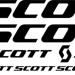Custom Made Scott Style Bike Frame Decals Stickers. Made from high quality vinyl. Lots of colors. USA seller!