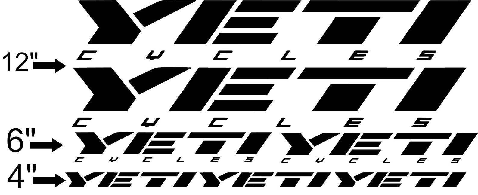 custom yeti bike decals