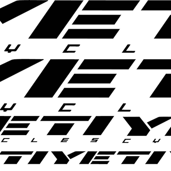 custom yeti bike decals
