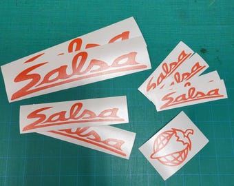 Custom Made Salsa Frame Decals Die-cut From High Quality
