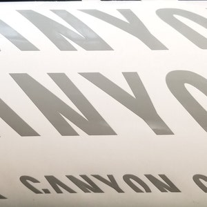 canyon bike frame decals