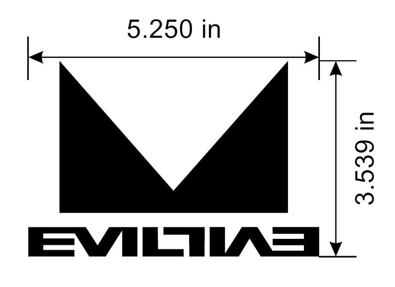 Evil Bikes Logo Window Decal. Lots of Colors to Choose From Etsy