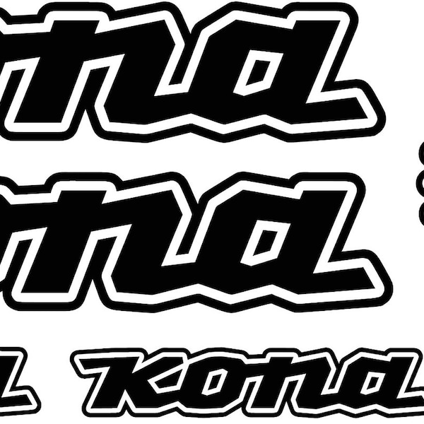 Kona Bikes Frame Decals Stickers Etsy