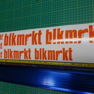 Custom Made BLKMRKT Black Market Style Bike Frame Decals Stickers. Made ...