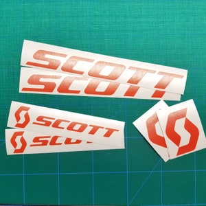 scott bike frame decals