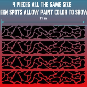 Custom Camouflage Camo Frame Decal Sticker Set of 4. For Bike Frames and Forks. Made from high quality vinyl. 30 colors. USA seller!