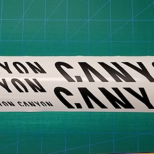 canyon bike frame decals
