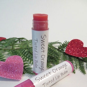 Tinted lip balm, naturally tinted with alkanet root
